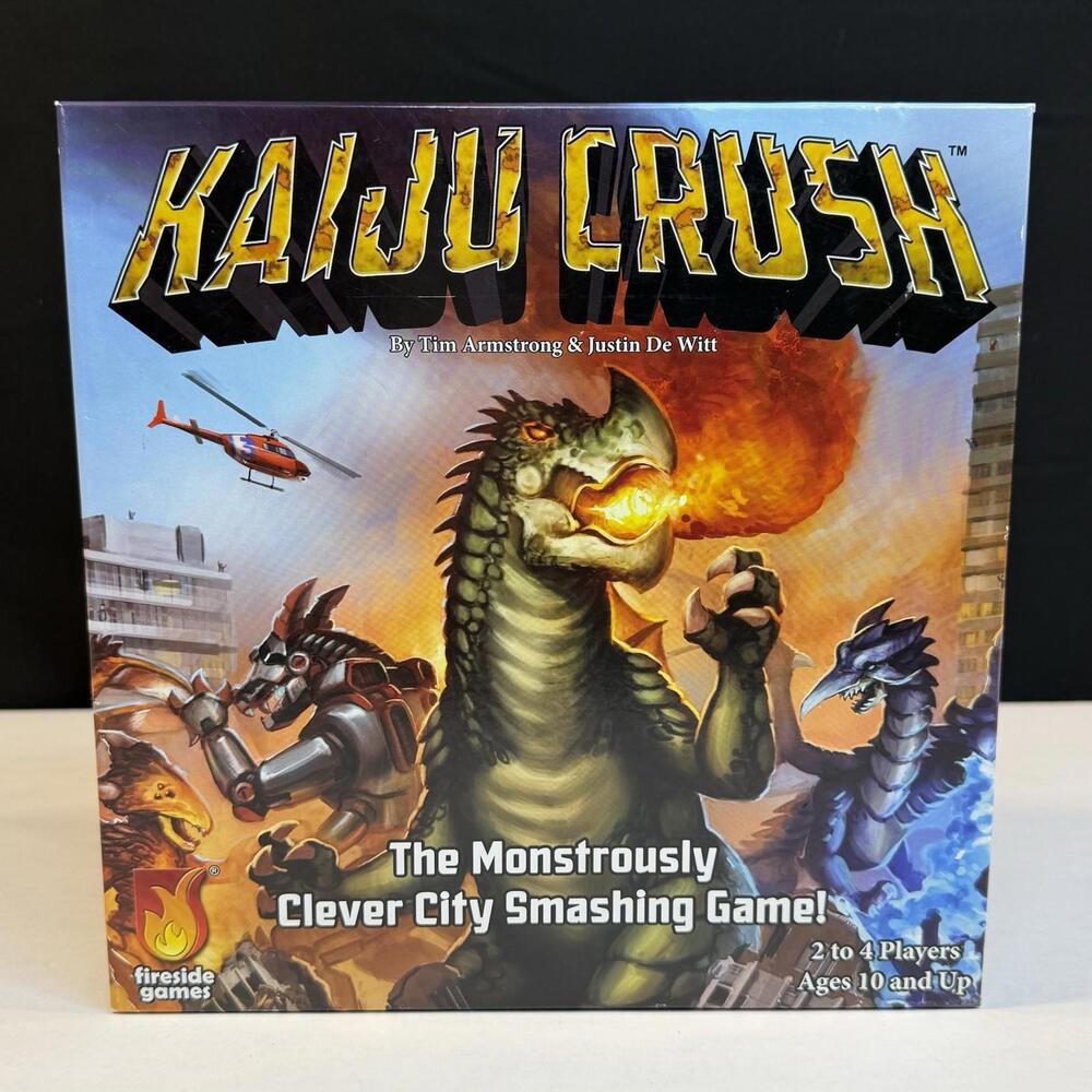 Fireside Boardgame Kaiju Crush Box game complete